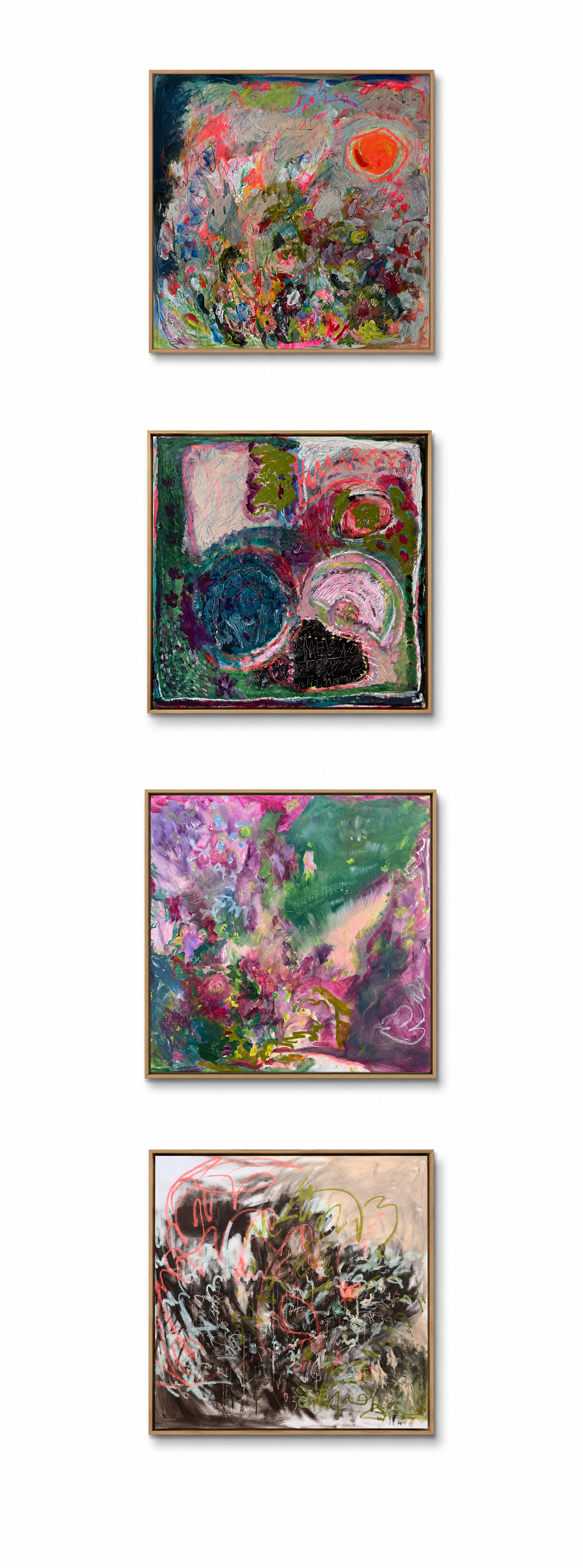 Abstract painting selection by Olivia Rawnsley