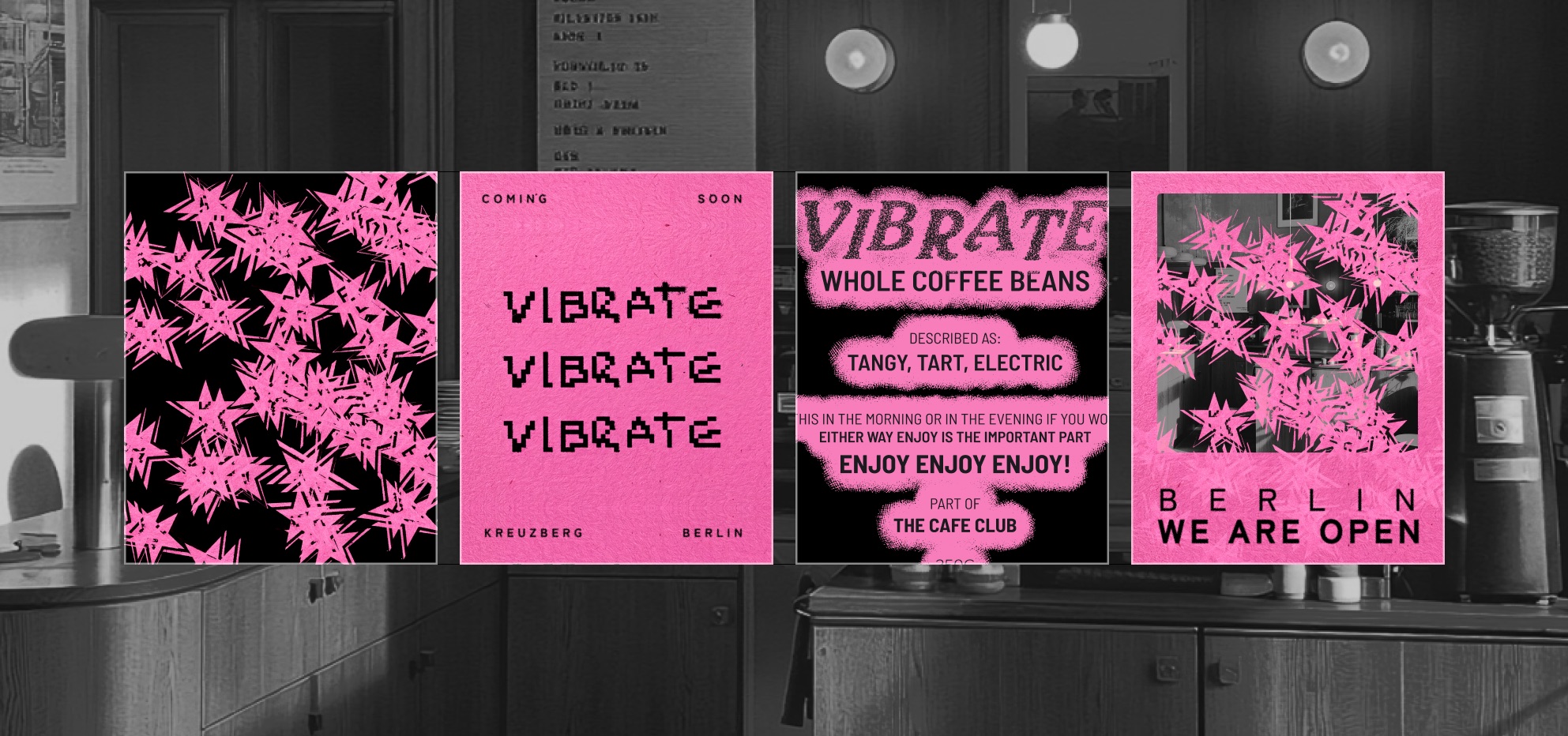 Vibrate four-up image layout