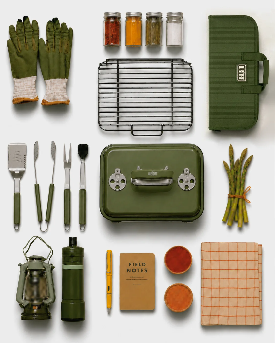 Weber product flat lay